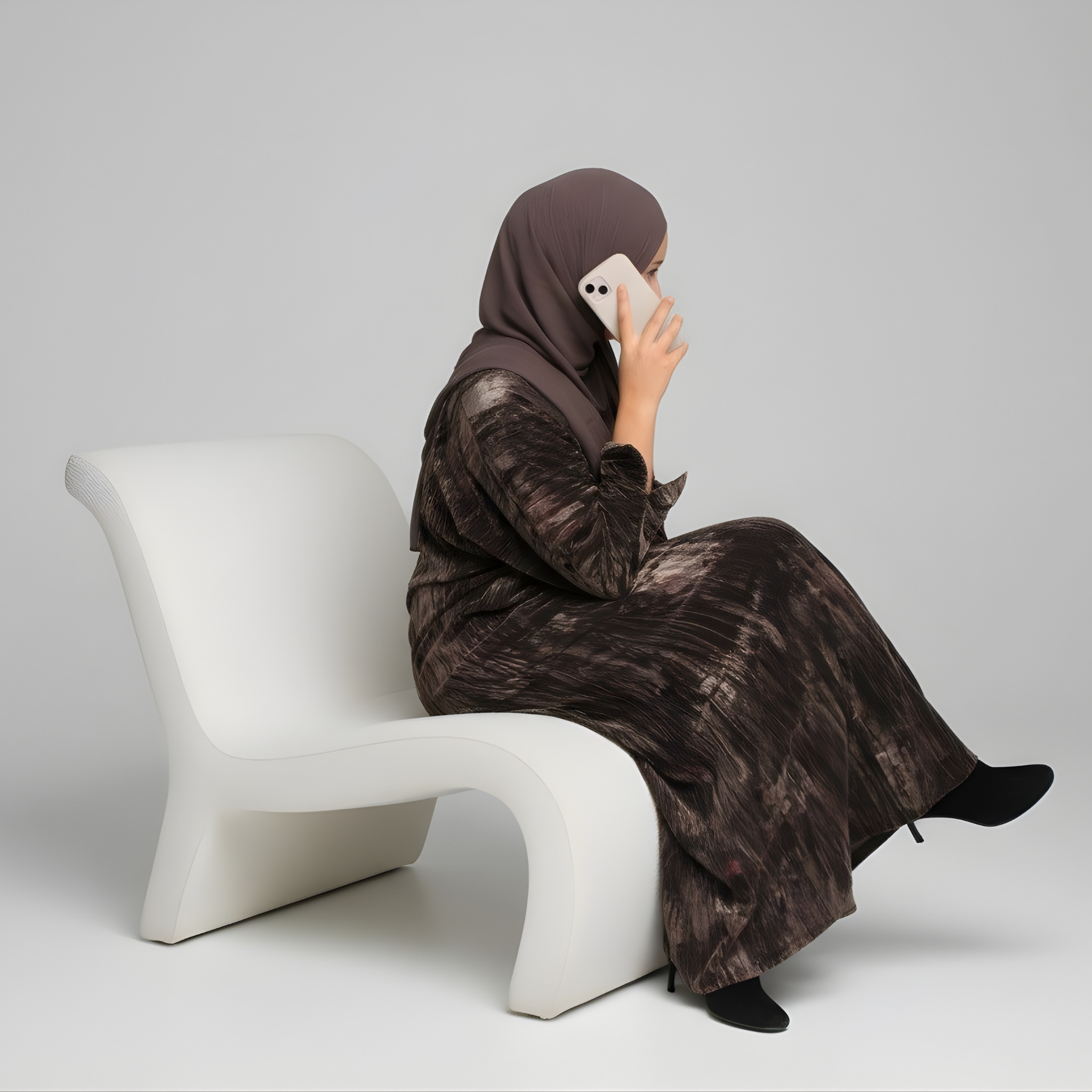 Wardah Velvet  Abaya