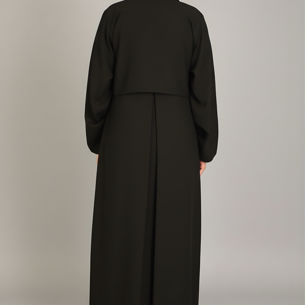 Draped Abaya - Black
