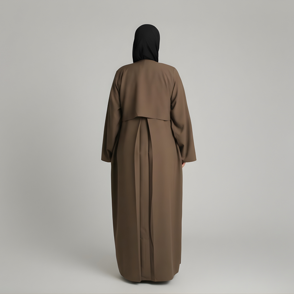 Draped Abaya - Khaki