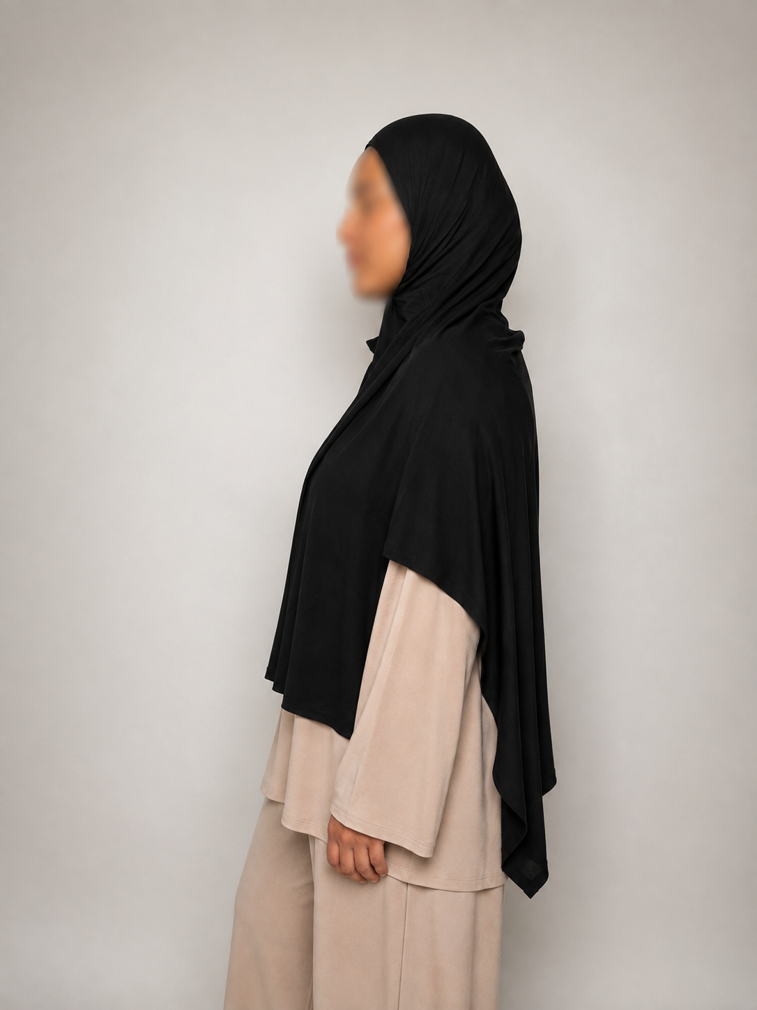 NOIR — Bamboo Jersey Hijab Set