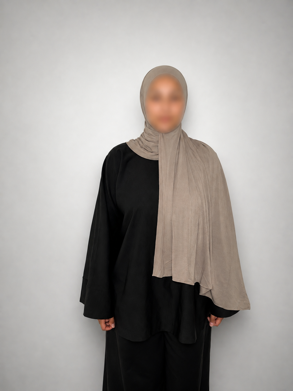 PEBBLE — Bamboo Jersey Hijab Set