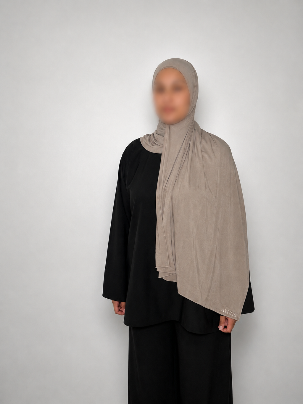 PEBBLE — Bamboo Jersey Hijab Set