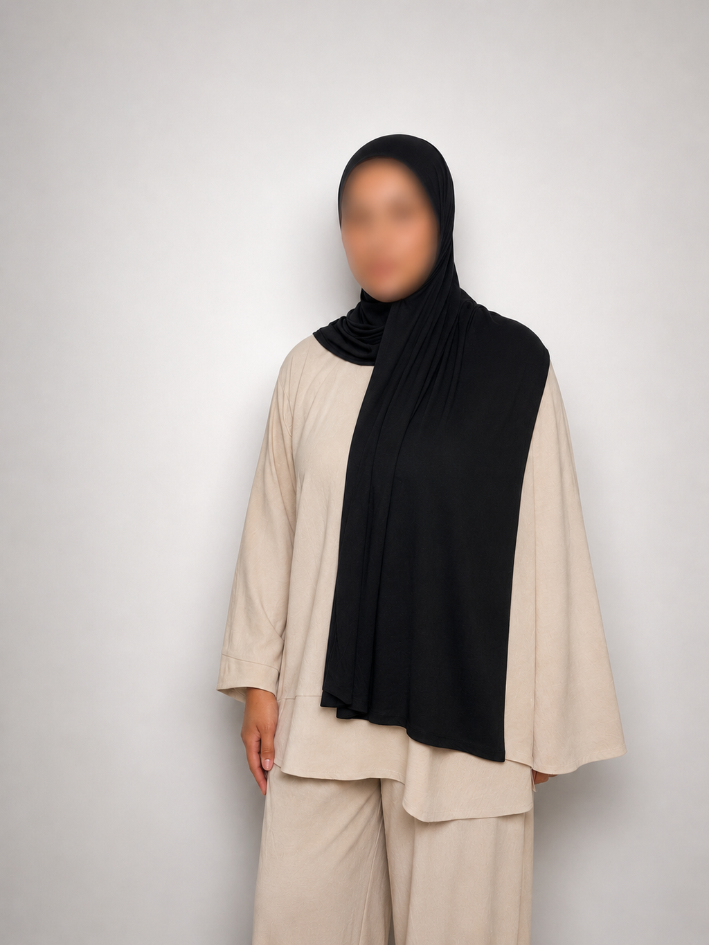 NOIR — Bamboo Jersey Hijab Set