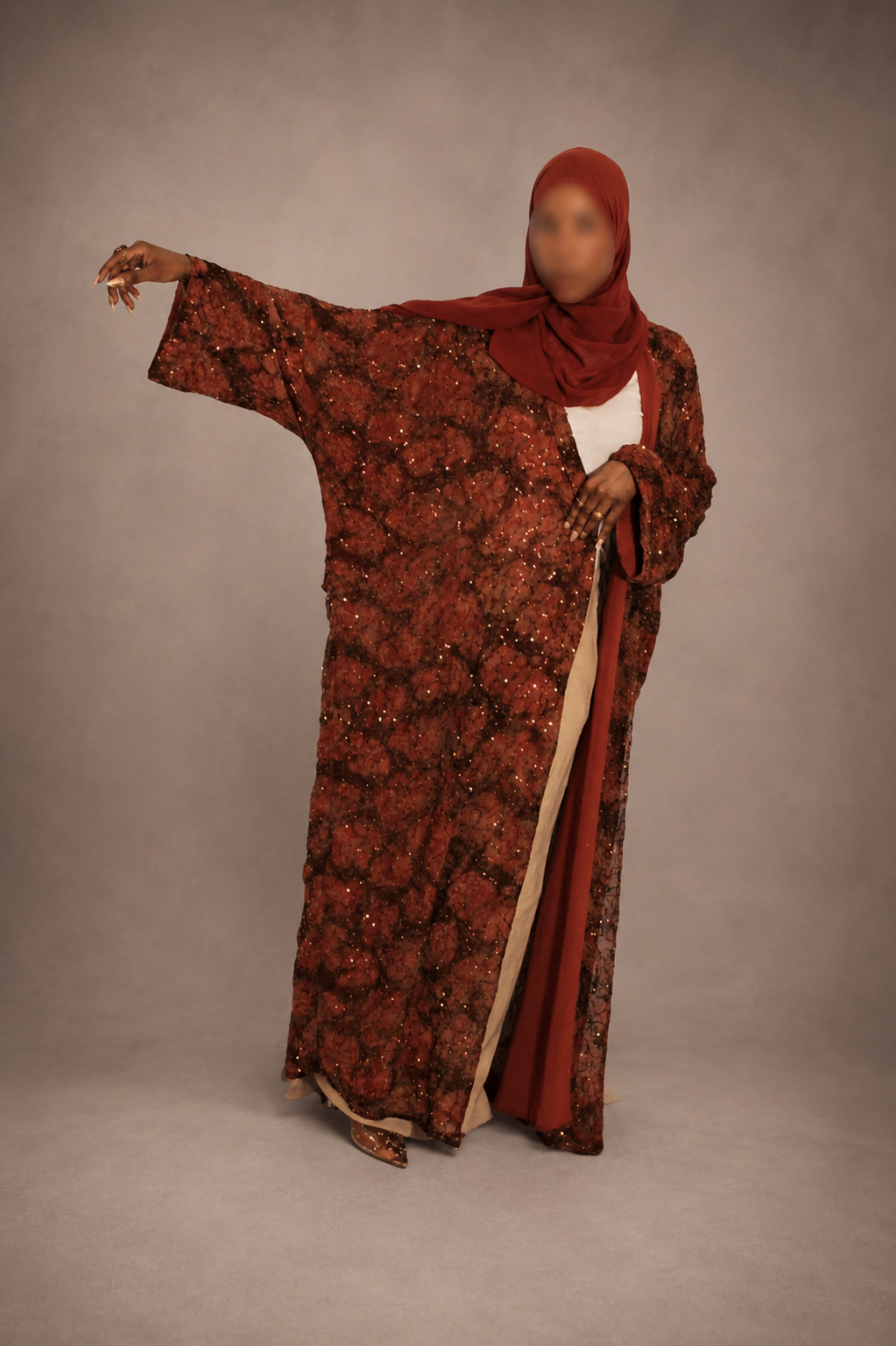 Desert Ember Abaya