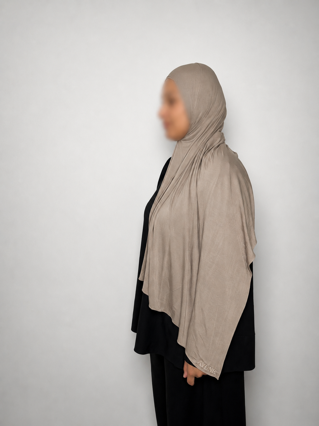 PEBBLE — Bamboo Jersey Hijab Set